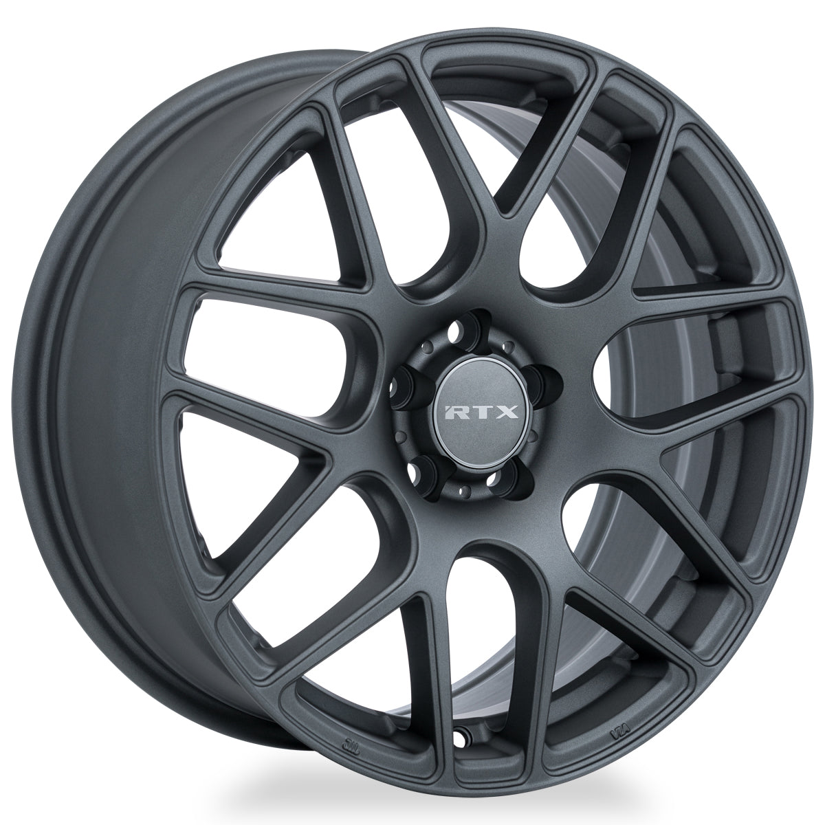 16x6.5 RTX Envy Matte Gunmetal 5x100 ET38 wheel/rim