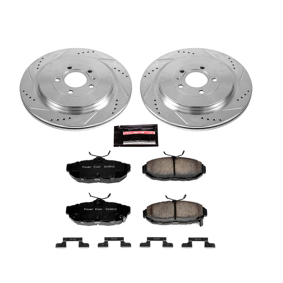 PowerStop Z23 Daily Driver Carbon-Fiber Ceramic Brake Pad and Drilled & Slotted
