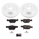 PowerStop Genuine Geomet Coated Rotor and Low-Dust Ceramic Brake Pad Kit