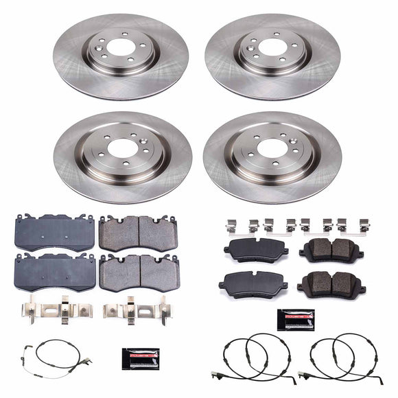 PowerStop OE Stock Replacement Low-Dust Ceramic Brake Pad and Rotor Kit