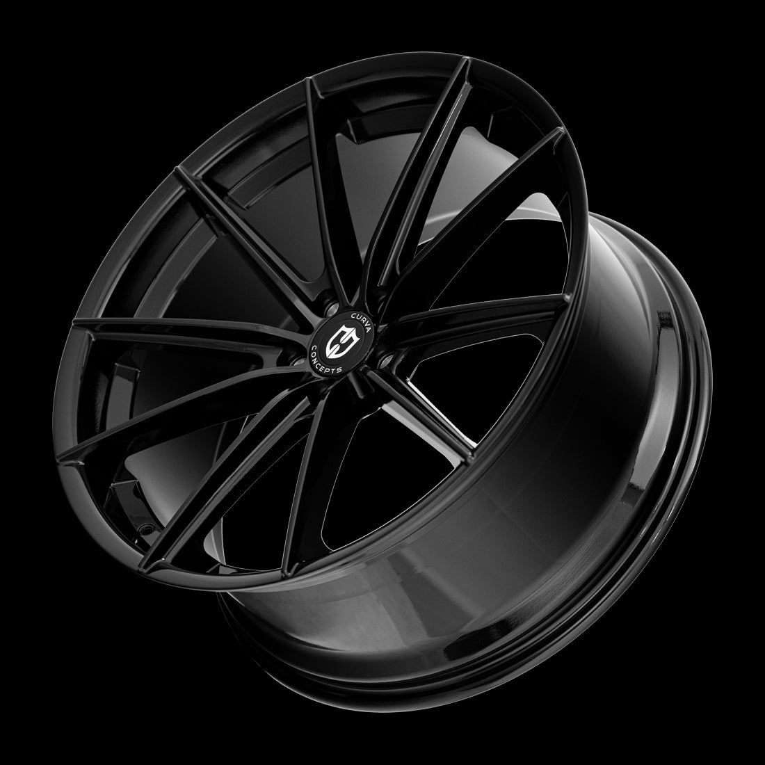 22x9 Curva CFF46 Gloss Black 5x130 ET40 wheel/rim