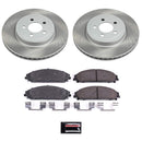 PowerStop Semi-Coated Rotor and Low-Dust Ceramic Brake Pad Kit
