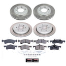 PowerStop Semi-Coated Rotor and Low-Dust Ceramic Brake Pad Kit