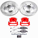 PowerStop Z26 Street Performance Ceramic Brake Pad, Drilled Slotted Rotor, and C