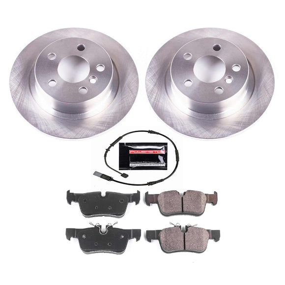PowerStop OE Stock Replacement Low-Dust Ceramic Brake Pad and Rotor Kit