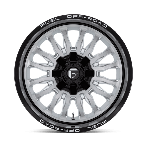 20x10 Fuel Off-Road D798 Arc Silver Brushed Face Black Lip 6x135 ET-18 Wheel