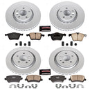 PowerStop Genuine Geomet Coated Rotor and Carbon-Fiber Ceramic Brake Pad Kit