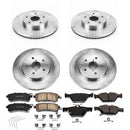 PowerStop OE Stock Replacement Low-Dust Ceramic Brake Pad and Rotor Kit