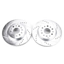 PowerStop Evolution Drilled Slotted Rotors Pair Rear For GMC Acadia