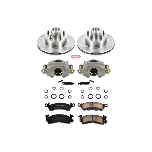 PowerStop OE Stock Replacement Low-Dust Ceramic Brake Pad, Rotor and Caliper Kit