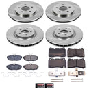 PowerStop OE Stock Replacement Low-Dust Ceramic Brake Pad and Rotor Kit