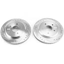 PowerStop Evolution Drilled Slotted Rotors Pair Rear For Chevrolet Corvette