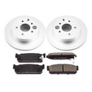 PowerStop Genuine Geomet Coated Rotor and Low-Dust Ceramic Brake Pad Kit