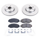 PowerStop Genuine Geomet Coated Rotor and Low-Dust Ceramic Brake Pad Kit