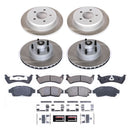 PowerStop Semi-Coated Rotor and Low-Dust Ceramic Brake Pad Kit