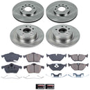 PowerStop OE Stock Replacement Low-Dust Ceramic Brake Pad and Rotor Kit