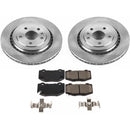 PowerStop OE Stock Replacement Low-Dust Ceramic Brake Pad and Rotor Kit