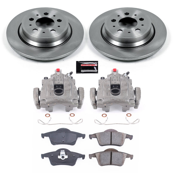 PowerStop OE Stock Replacement Low-Dust Ceramic Brake Pad, Rotor and Caliper Kit
