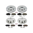 PowerStop OE Stock Replacement Low-Dust Ceramic Brake Pad and Rotor Kit