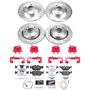 PowerStop Z26 Street Performance Ceramic Brake Pad, Drilled Slotted Rotor, and C