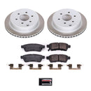 PowerStop Semi-Coated Rotor and Low-Dust Ceramic Brake Pad Kit
