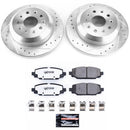 PowerStop Z36 Carbon-Fiber Ceramic Brake Pad with Drilled and Slotted Rotor Kit