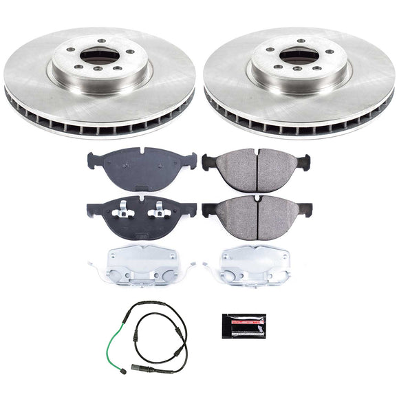 PowerStop OE Stock Replacement Low-Dust Ceramic Brake Pad and Rotor Kit