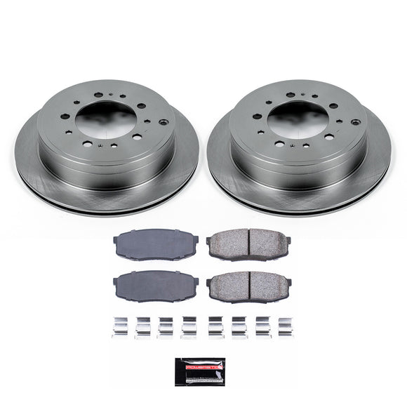 PowerStop OE Stock Replacement Low-Dust Ceramic Brake Pad and Rotor Kit