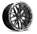 20x8.5 XXR 585 Chromium Black Machined Ring Wheel 5x4.5 ET35 CB73.1