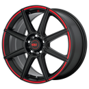 18X8 Motegi MR142 CS8 S-BLK RED 5X114.3/5X120 ET45 wheel/rim-3