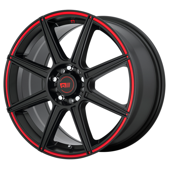 18X8 Motegi MR142 CS8 S-BLK RED 5X114.3/5X120 ET45 wheel/rim