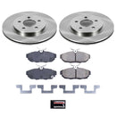 PowerStop OE Stock Replacement Low-Dust Ceramic Brake Pad and Rotor Kit