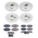 PowerStop Genuine Geomet Coated Rotor and Carbon-Fiber Ceramic Brake Pad Kit