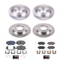 PowerStop OE Stock Replacement Low-Dust Ceramic Brake Pad and Rotor Kit