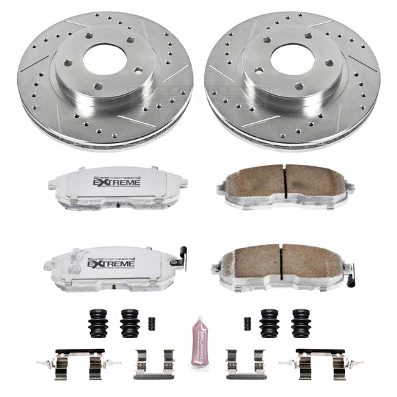 PowerStop Z26 Street Performance Ceramic Brake Pad and Drilled & Slotted Rotor K