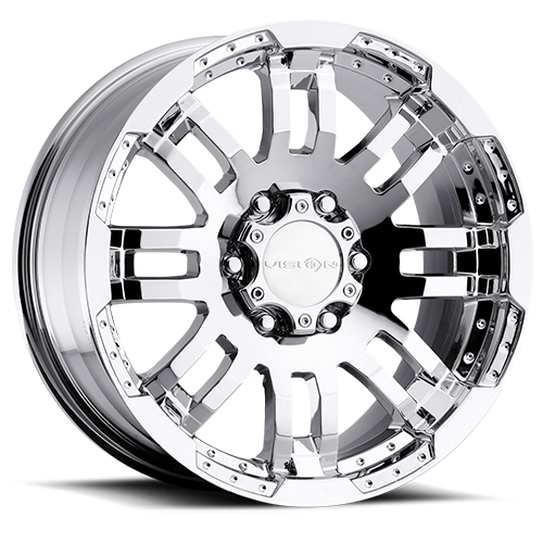 17x8.5 Vision 375 Warrior Chrome 5x139.7 5x5.5 ET18 Wheel Rim