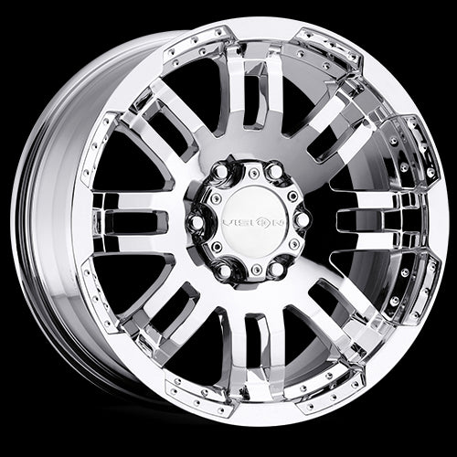 17x8.5 Vision 375 Warrior Chrome 5x139.7 5x5.5 ET18 Wheel Rim