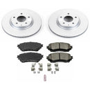 PowerStop Genuine Geomet Coated Rotor and Low-Dust Ceramic Brake Pad Kit