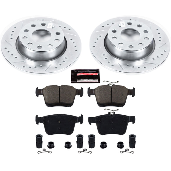 PowerStop Z23 Daily Driver Carbon-Fiber Ceramic Brake Pad and Drilled & Slotted