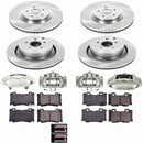 PowerStop OE Stock Replacement Low-Dust Ceramic Brake Pad, Rotor and Caliper Kit