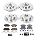 PowerStop Z23 Daily Driver Carbon-Fiber Ceramic Brake Pad and Drilled & Slotted
