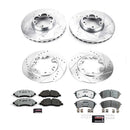 PowerStop Z36 Carbon-Fiber Ceramic Brake Pad with Drilled and Slotted Rotor Kit