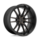 22x10 Fuel Off-Road D762 Clash Matte Black Double Dark Tint 6x139.7 ET-18 Wheel