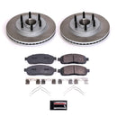 PowerStop Semi-Coated Rotor and Low-Dust Ceramic Brake Pad Kit