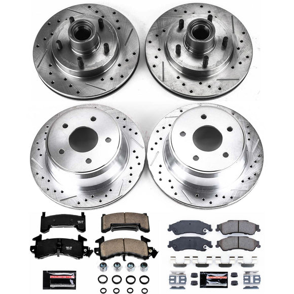 PowerStop Z23 Daily Driver Carbon-Fiber Ceramic Brake Pad and Drilled & Slotted
