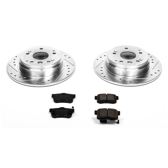 PowerStop Z23 Daily Driver Carbon-Fiber Ceramic Brake Pad and Drilled & Slotted