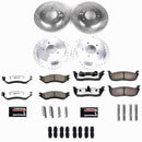 PowerStop Z36 Carbon-Fiber Ceramic Brake Pad with Drilled and Slotted Rotor Kit