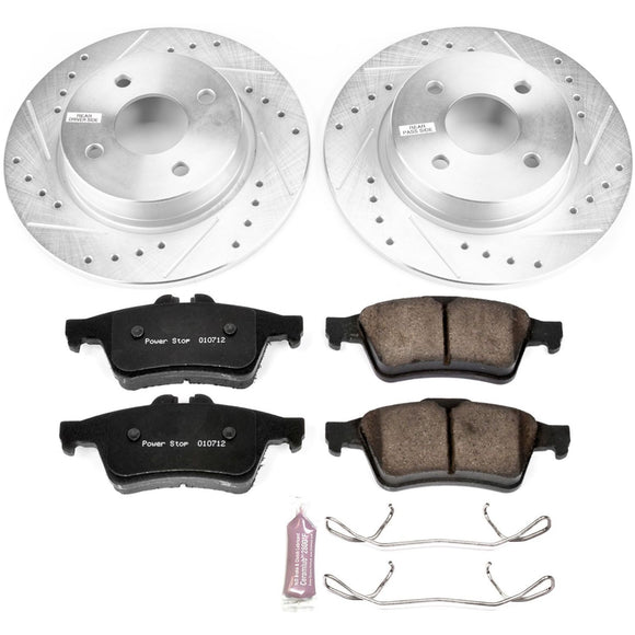 PowerStop Z23 Daily Driver Carbon-Fiber Ceramic Brake Pad and Drilled & Slotted