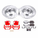 PowerStop Z26 Street Performance Ceramic Brake Pad, Drilled Slotted Rotor, and C
