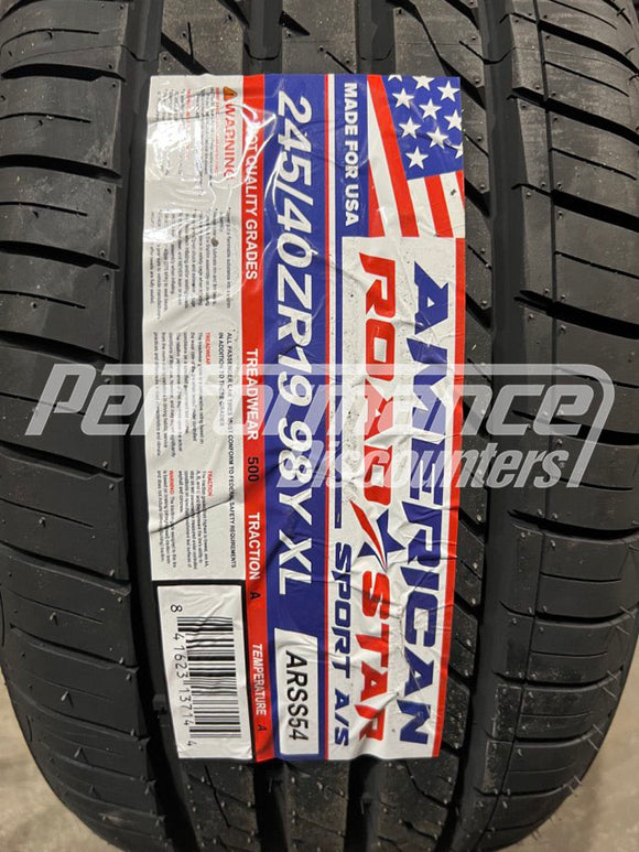 245/40ZR19 American Roadstar Sport A/S 98Y BSW SL 245 40 19 2454019